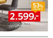 HOUPACÍ ŽIDLE, CENA ZA KS