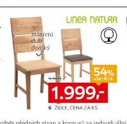 ŽIDLE, CENA ZA KS