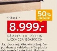 RÁM POSTELE, PLOCHA LŮŽKA CCA 180X200 CM