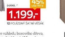 Pojízdný šatní věšák