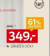 Závěs s očky