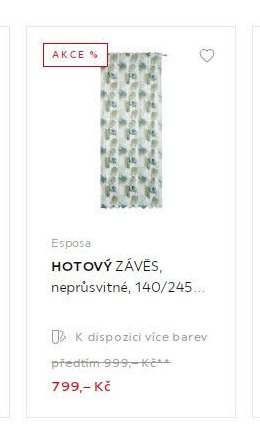 Esposa HOTOVÝ ZÁVĚS, neprůsvitné, 140/245 cm