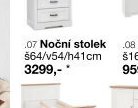 Noční stolek š64/v54/h41cm