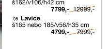 Lavice š165 nebo 185/v56/h35 cm