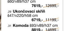 Ukončovací skříň š47/v220/h58 cm