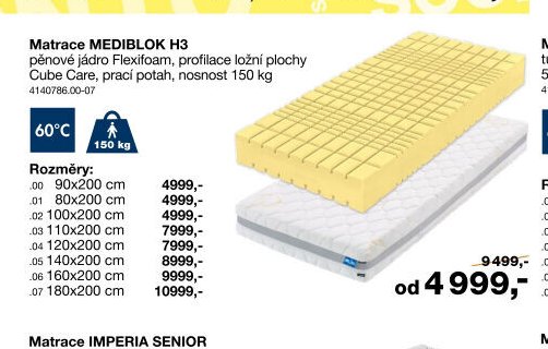 Matrace MEDIBLOK H3