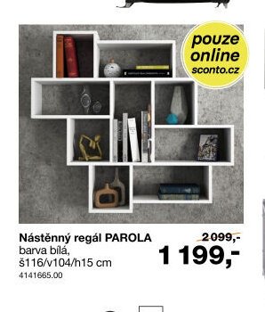 Nástěnný regál PAROLA