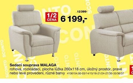 Sedací souprava MALAGA
