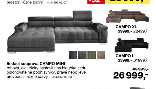 Sedací souprava CAMPO MINI