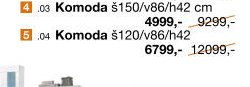 Komoda š120/v86/h42 cm