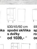 spodní skříňka s dvířky