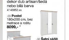 Program JASMIN - Postel 180x200 cm