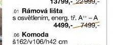 Ložnicový program BELLEVUE - Rámová lišta
