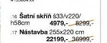Ložnicový program LUXOR - Šatní skříň š33/v220/h58 cm