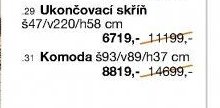 Ložnicový program LUXOR - Komoda š93/v89/h37 cm