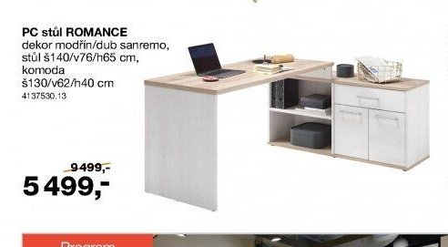 PC stůl ROMANCE