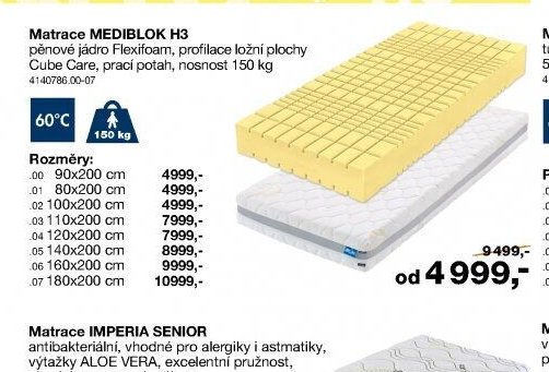 Matrace MEDIBLOK H3