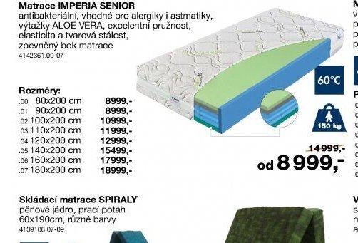 Matrace IMPERIA SENIOR