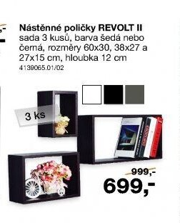 Nástěnné poličky REVOLT II