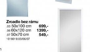 Zrcadlo bez rámu
