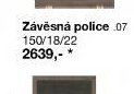 Závěsná police .07