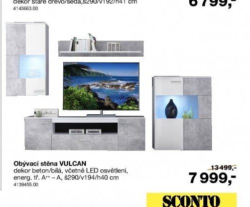 Obývací stěna VULCAN