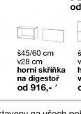 horní skříňka na digestoř 45/60 cm