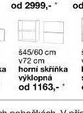 horní skříňka výklopná 45/60 cm