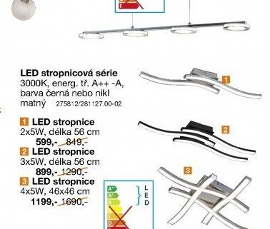 LED stropnicová série