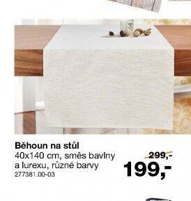Běhoun na stůl