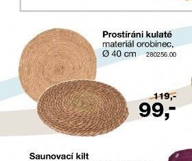 Prostírání kulaté
