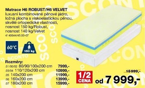 Matrace Curem H6 Robus