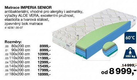 Matrace Imperia Senior