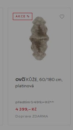 OVČÍ KŮŽE, 60/180 cm, platinová