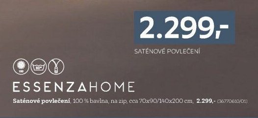 Saténové povlečení ESSENZAHOME