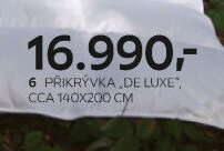 HEFEL 6 PŘIKRÝVKA „DE LUXE“, CCA 140X200 CM