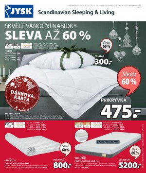 akční leták Jysk 19.10.2022-27.11.2022