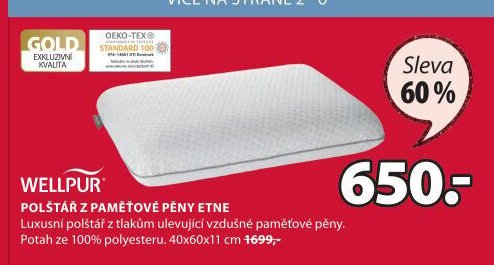 POLŠTÁŘ Z PAMĚŤOVÉ PĚNY ETNE