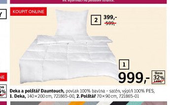 Deka a polštář Dauntouch
