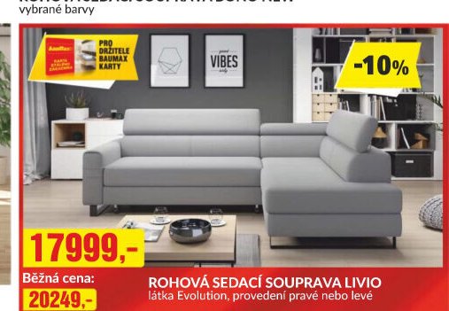 ROHOVÁ SEDACÍ SOUPRAVA LIVIO