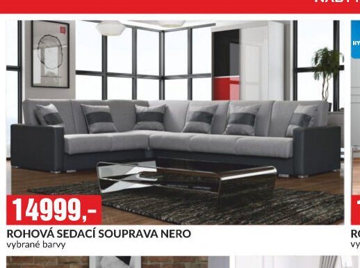 ROHOVÁ SEDACÍ SOUPRAVA NERO