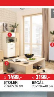 STOLEK 90x39x70 cm