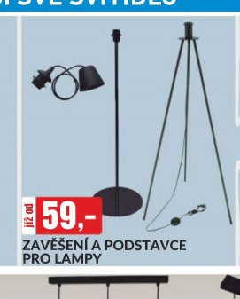 ZAVĚŠENÍ A PODSTAVCE PRO LAMPY