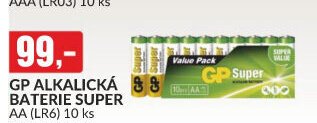 GP ALKALICKÁ BATERIE SUPER AA (LR6) 10 ks