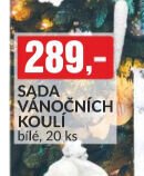 Sada vánočních koulí