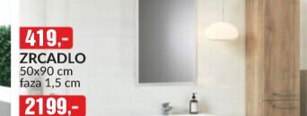 ZRCADLO 50x90 cm faza 1,5 cm