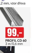 PROFIL CD 60 3 m/0,6 mm