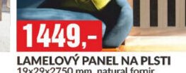 LAMELOVÝ PANEL NA PLSTI