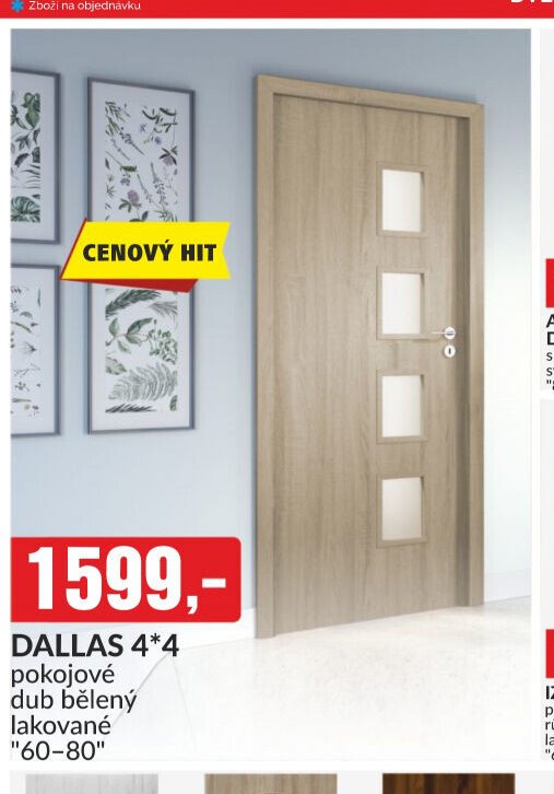 DALLAS 4*4 pokojové dub bělený