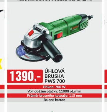 Úhlová bruska PWS 700